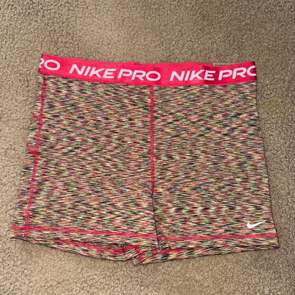 Nike Pro 3" Pink Shorts - Size Large - Picture 2 of 5